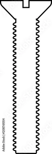 Fototapeta Nuts , screws, rivets, and bolts con. Equipment stainless, fasteners, metal fixation gear black line vector isolated on transparent background. Building tools construction sign