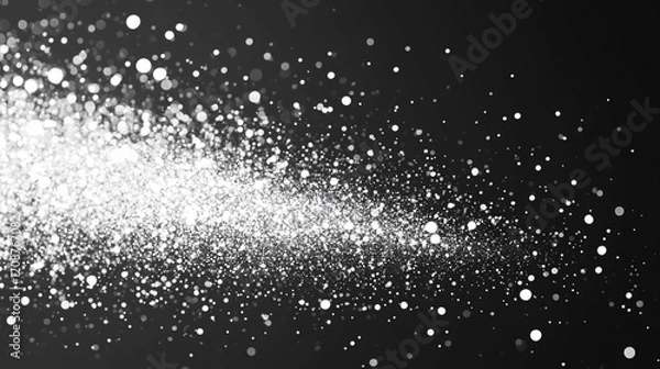 Fototapeta A grainy gradient background featuring grey, black, and white monochrome tones creates a smooth yet chaotic noise texture, offering a sense of modernity, depth, and visual intensity in design

