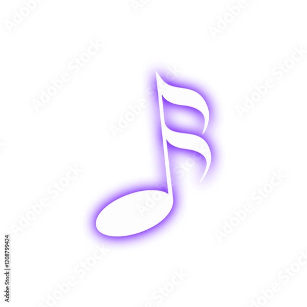 Obraz Purple Music Note Icon