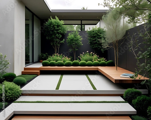 Obraz Modern Minimalist Garden.