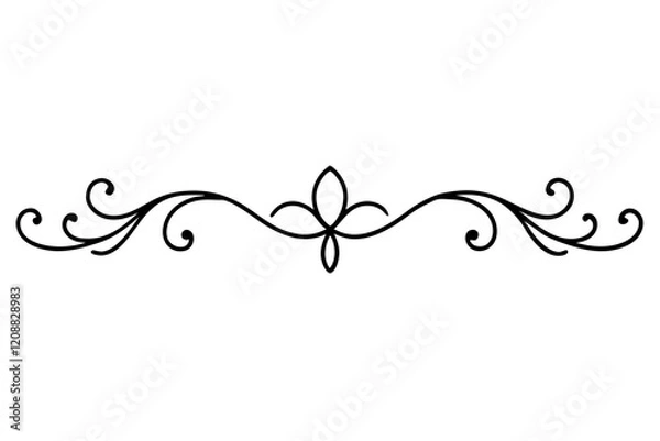 Obraz Classic Victorian Baroque Vector Design for Elegant Interiors and Decor (SVG)