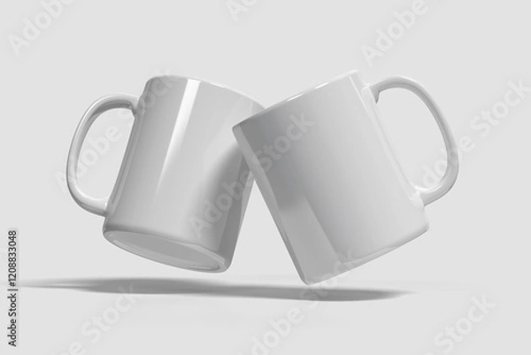 Obraz Blank 3d rendering mug mockups