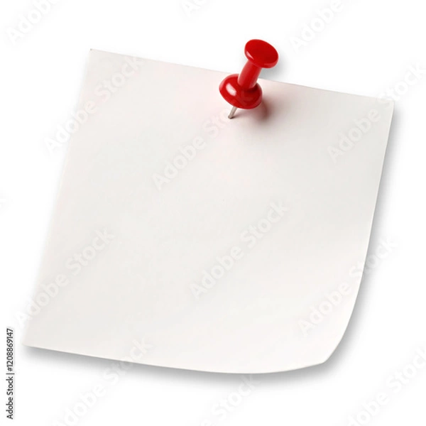 Obraz note paper with push pin