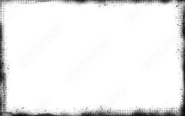 Obraz Grunge frame boundary texture on an isolated background
