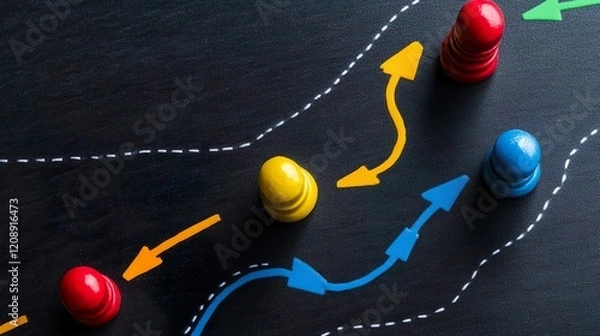 Fototapeta gamification concept in learning, interactive engaging content