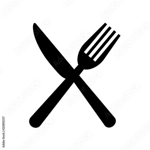 Obraz sztućce ikona