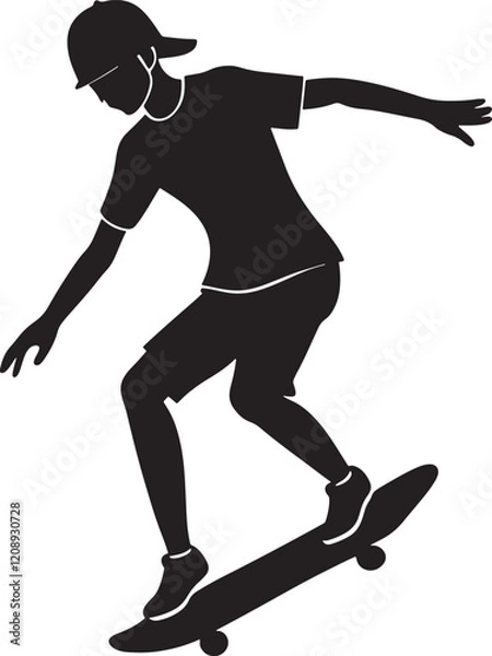 Obraz Child on skateboard