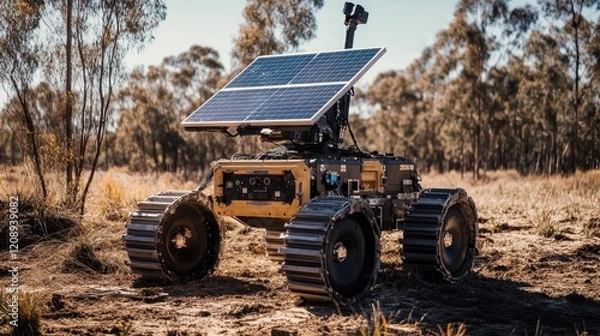 Fototapeta Solar-Powered Autonomous Robot for Disaster Recovery in Remote Terrain