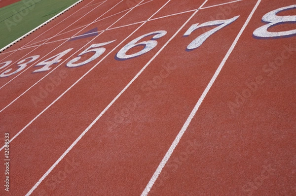 Obraz Surface of a running track on its own