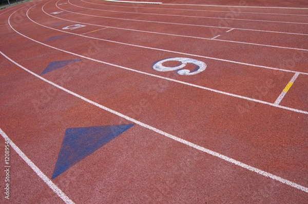 Obraz Surface of a running track on its own