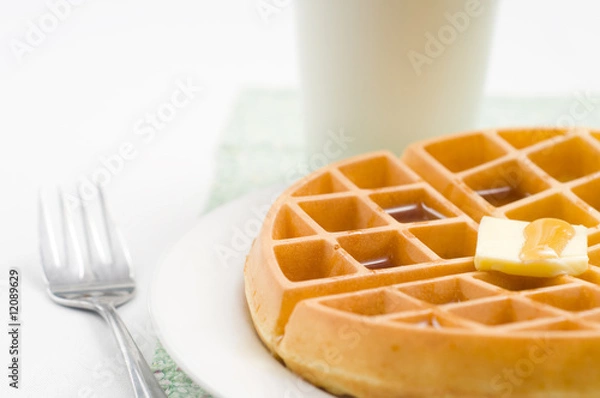 Obraz Breakfast-waffle