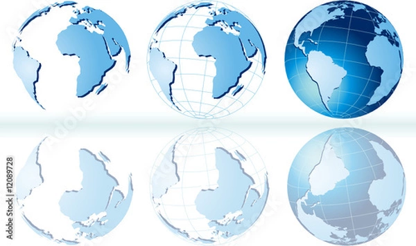 Obraz Map of world, globe