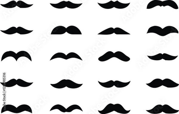 Obraz mustache collection