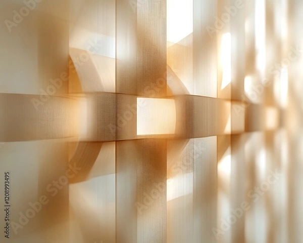 Obraz Abstract woven light beige pattern.