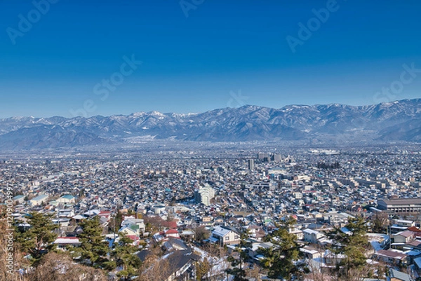 Obraz 冬の善光寺平