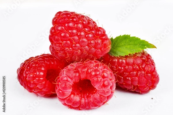 Obraz Raspberry na białym tle