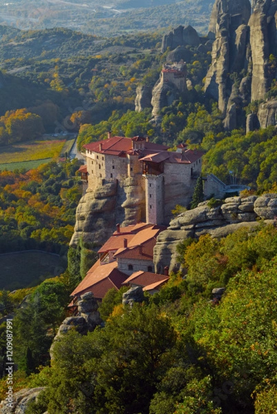 Obraz Rusanu Monastery in Meteora, Greece