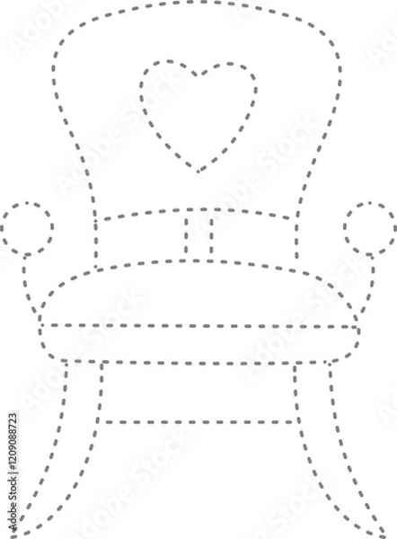 Fototapeta Tracing chair