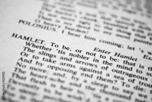 Fototapeta To be or not to be