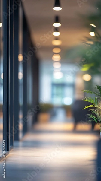 Obraz Abstract Blur of an Office Space with Clean