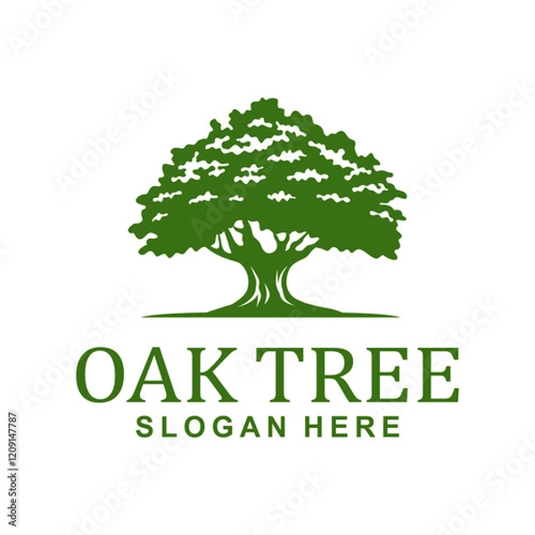 Obraz OAK TREE LOGO DESIGN TEMPLATE