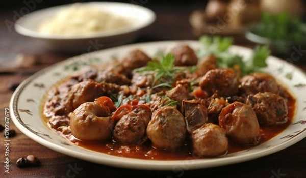 Fototapeta stew with vegetables
