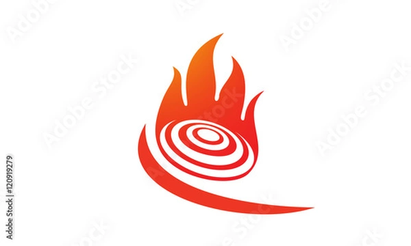 Obraz Skeet shooting logo