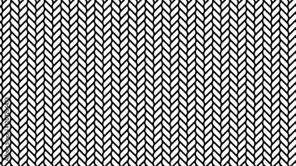 Fototapeta Seamless vector pattern knit stitch repeating swatch