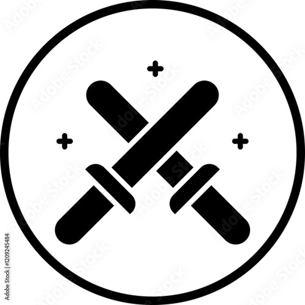 Obraz Glow Sticks Icon Style