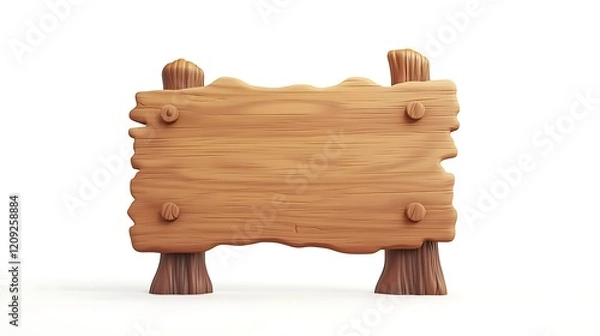 Fototapeta Autumnal Wooden Signboard with Flowers