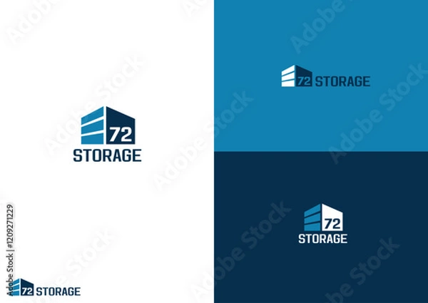 Obraz Storagelock logo design concept 