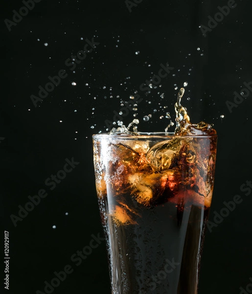 Obraz cola splash