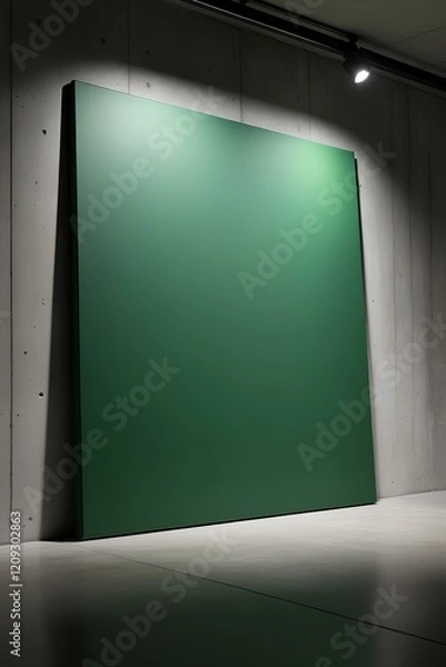 Fototapeta Minimal Industrial Green Canvas