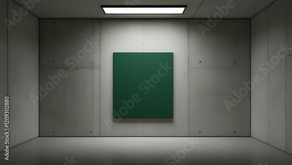 Fototapeta Minimal Industrial Green Canvas