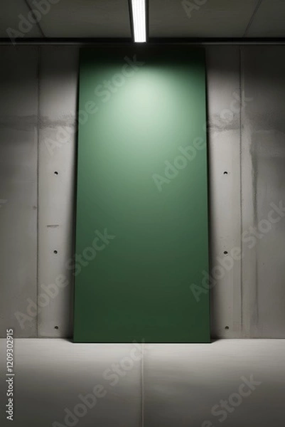 Fototapeta Minimal Industrial Green Canvas
