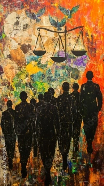 Obraz Marching Through Generations of Strength