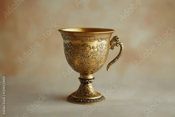 Fototapeta Gold Cup on Table