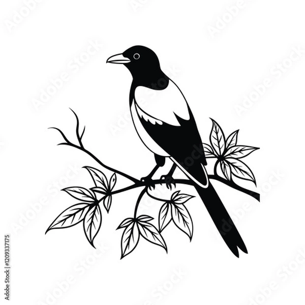 Fototapeta bird on a branch