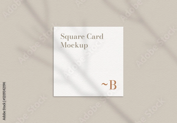 Fototapeta Square Card Mockup