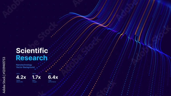 Obraz Cyber Big Data Flow Particles Bokeh. Digital Neural Network. Concept of AI Artificial Intelligence Technology Machine Deep Learning. Digital Communication. Science Technology Presentation Vector.