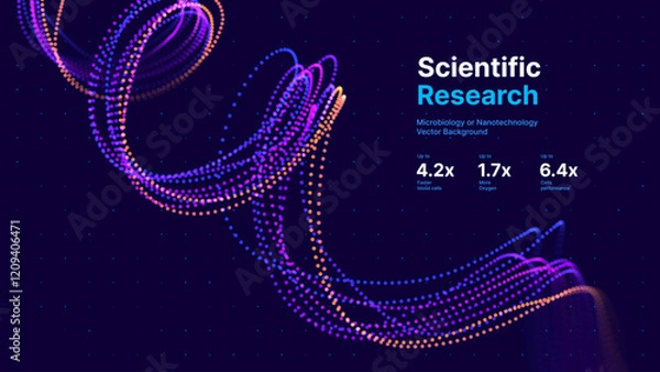 Obraz Digital Big Data Flow Vector Background. Big Data Technology Lines. Abstract Science Technology Illustration. Big Data Neural Network Background Concept. AI Visualization Concept. Vector.