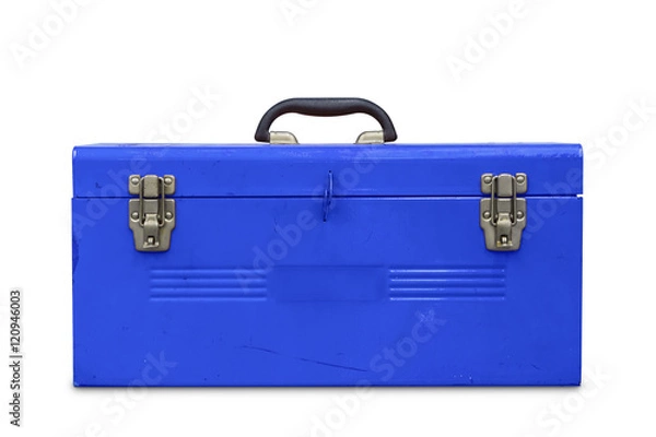 Obraz Old blue toolbox