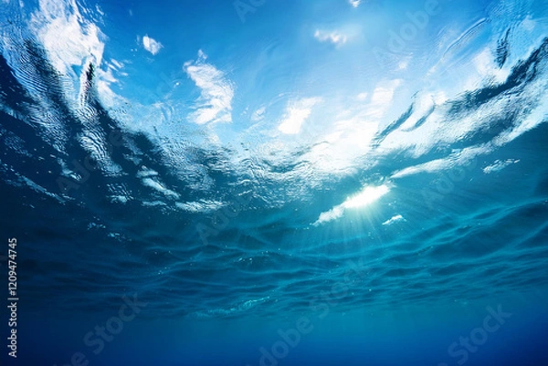 Obraz 海中から見た青空