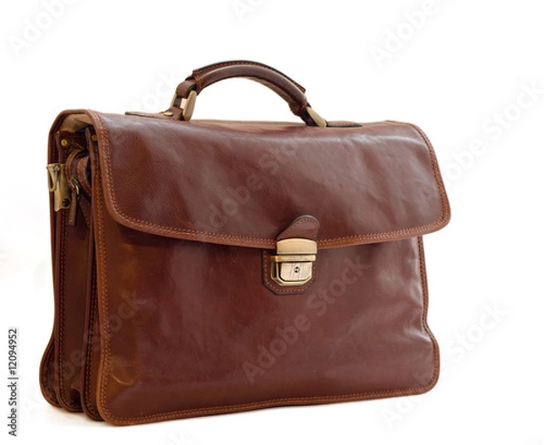 Obraz The brown bag on the white background