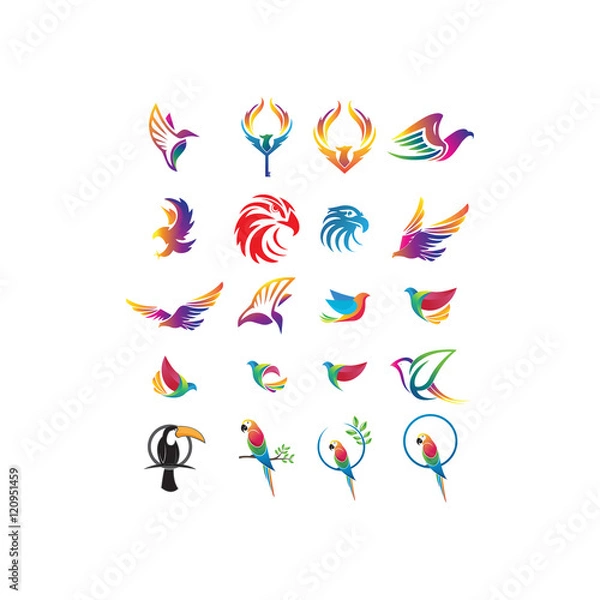 Fototapeta 20 Eagle Logo Elements