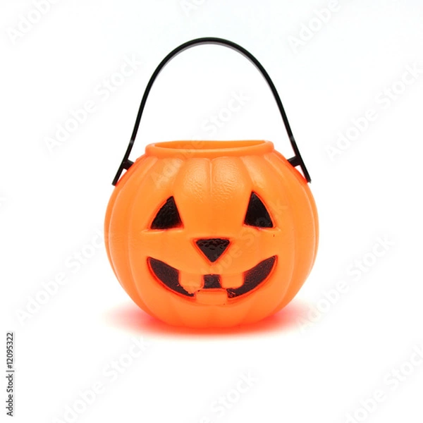 Obraz Isolated Plastic Jack-o-lantern Pumpkin