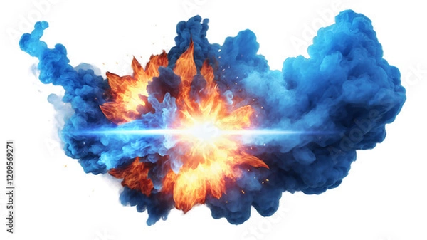 Fototapeta burning fire