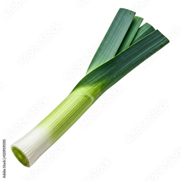 Obraz leek isolated on transparent background