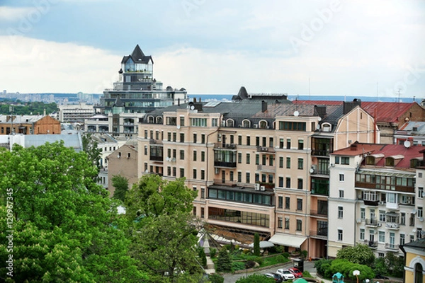 Fototapeta Beautiful panoramic view of city