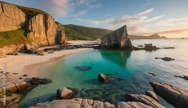 Fototapeta Hidden Coastal Sanctuary